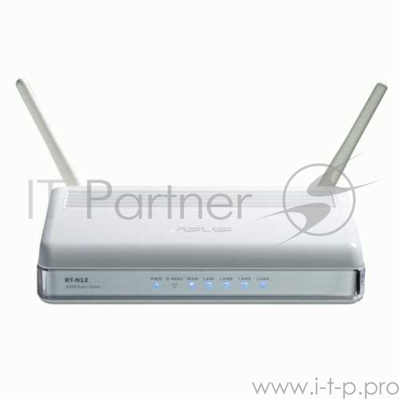 Маршрутизатор беспроводной Asus RT-N12 10/100BASE-TX черный