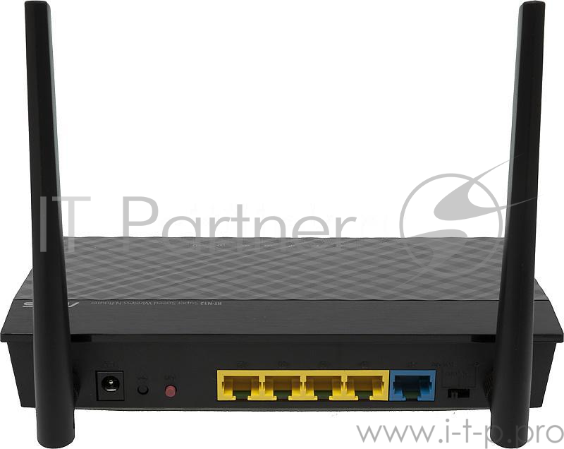 Маршрутизатор беспроводной Asus RT-N12 10/100BASE-TX черный