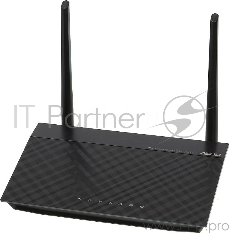 Маршрутизатор беспроводной Asus RT-N12 10/100BASE-TX черный