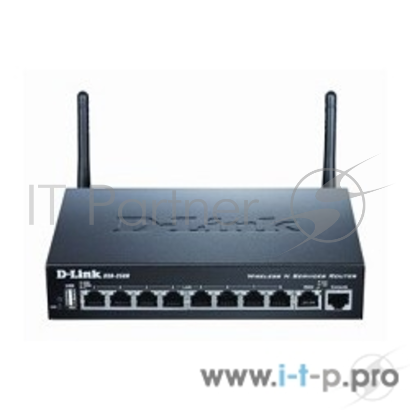 Сетевое оборудование D-Link DSR-250N/A1A/A2A Беспроводной маршрутизатор c 1 портом WAN, 8 портами LAN 10/100/1000