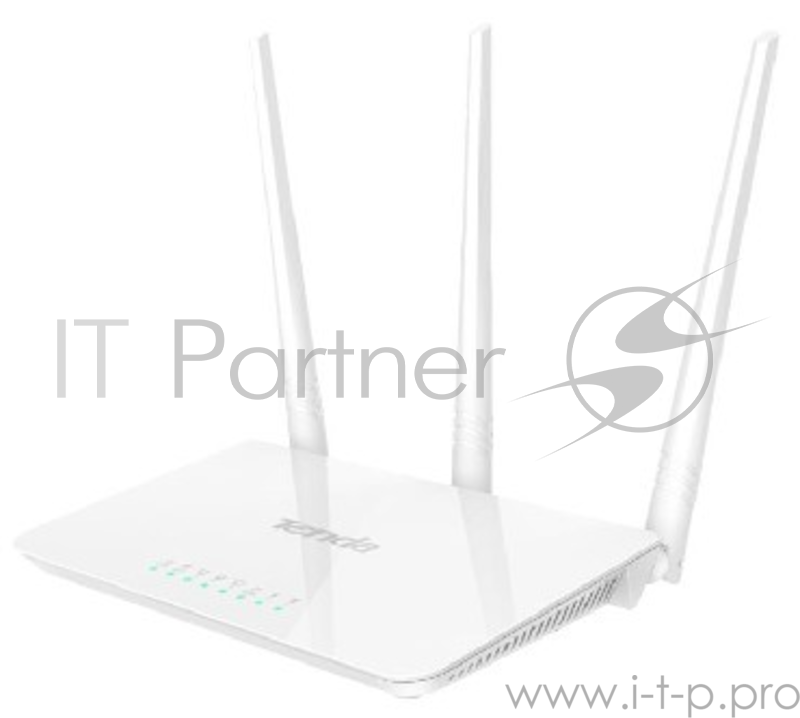 Сетевое оборудование TENDA F3 маршрутизатор 802.11n, до300Мбит/с, 2T2R, LAN: 3х10/100Мбит/с, WAN: 1х10/100Мбит/c, 3 внешние антенны 5дБи.