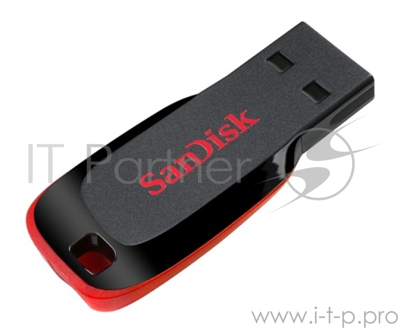 носитель информации SanDisk USB Drive 64Gb Cruzer Blade SDCZ50-064G-B35 {USB2.0, Black-Red}