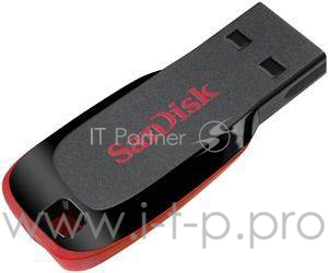 носитель информации SanDisk USB Drive 64Gb Cruzer Blade SDCZ50-064G-B35 {USB2.0, Black-Red}