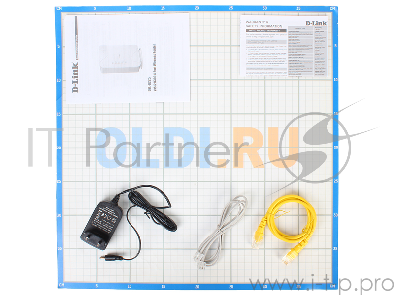 Маршрутизатор D-Link DSL-G225 Беспроводной маршрутизатор VDSL2 с поддержкой ADSL2+/3G/Gigabit Ethernet WAN и USB-портом