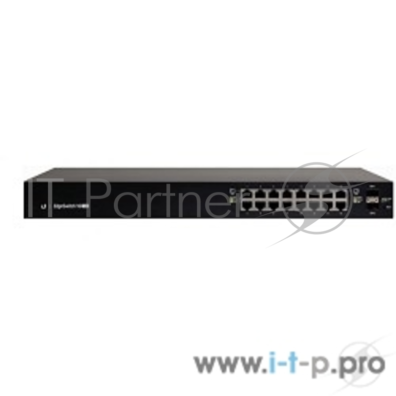 Сетевое оборудование Ubiquiti ES-16-150W-EU Коммутатор PoE 16xGigabit RJ45 PoE, 2xSFP ports