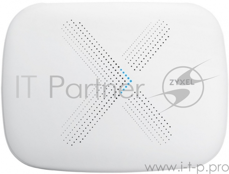 Маршрутизатор ZYXEL WSQ50 Multy X WiFi System (Pack of 3), AC3000 Tri-Band WiFi , AC Wave2, MU-MIMO, 802.11a/b/g/n/ac (300+866+1733 Mb/s), 9 Antenns, 1xWAN GE, 3xLAN GE, USB 2.0, BLE 4.1