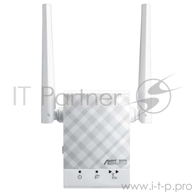 Роутер ASUS RP-AC51 // WI-FI репитер, 802.11n + 802.11 ac, до 300 + 433Мбит/c, 2,4 + 5 гГц, LAN 90IG03Y0-BO3410