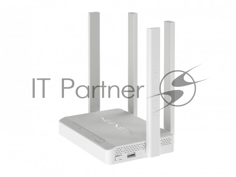 Двухдиапазонный гигабитный интернет-центр Keenetic Viva (KN-1910) с Wi-Fi AC1300 Wave 2 MU-MIMO, двухъядерным процессором, управляемым коммутатором и