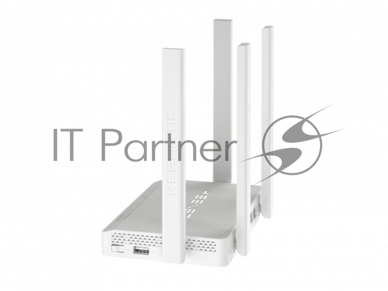 Двухдиапазонный гигабитный интернет-центр Keenetic Viva (KN-1910) с Wi-Fi AC1300 Wave 2 MU-MIMO, двухъядерным процессором, управляемым коммутатором и