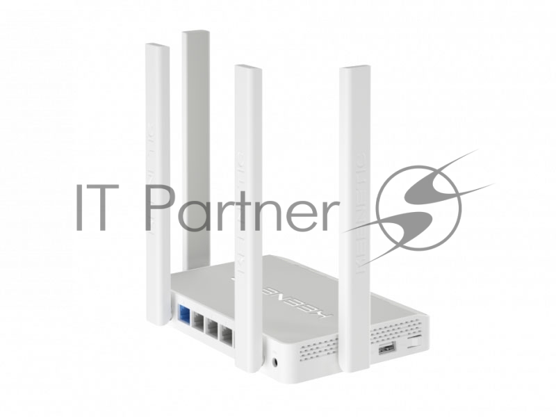 Двухдиапазонный гигабитный интернет-центр Keenetic Viva (KN-1910) с Wi-Fi AC1300 Wave 2 MU-MIMO, двухъядерным процессором, управляемым коммутатором и