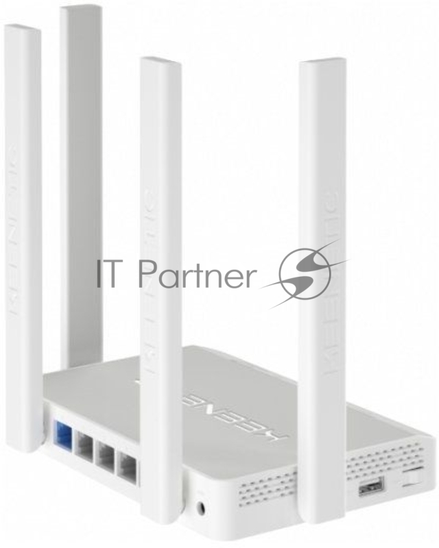 Двухдиапазонный гигабитный интернет-центр Keenetic Viva (KN-1910) с Wi-Fi AC1300 Wave 2 MU-MIMO, двухъядерным процессором, управляемым коммутатором и