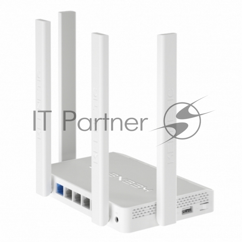 Двухдиапазонный гигабитный интернет-центр Keenetic Viva (KN-1910) с Wi-Fi AC1300 Wave 2 MU-MIMO, двухъядерным процессором, управляемым коммутатором и
