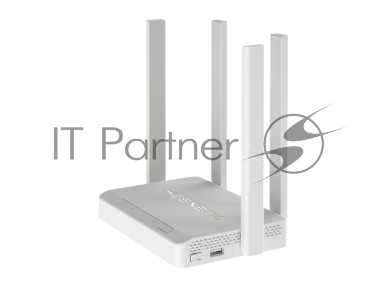 Двухдиапазонный гигабитный интернет-центр Keenetic Viva (KN-1910) с Wi-Fi AC1300 Wave 2 MU-MIMO, двухъядерным процессором, управляемым коммутатором и