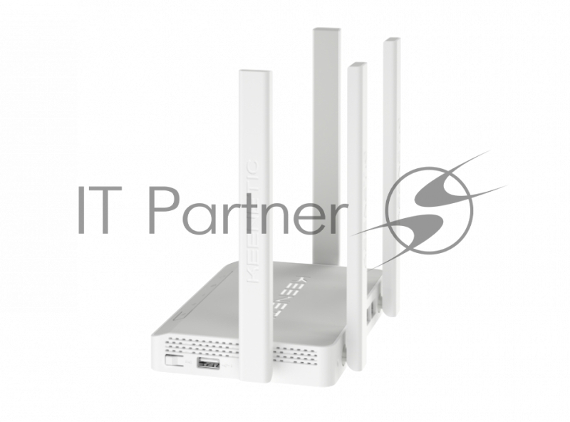 Двухдиапазонный гигабитный интернет-центр Keenetic Viva (KN-1910) с Wi-Fi AC1300 Wave 2 MU-MIMO, двухъядерным процессором, управляемым коммутатором и