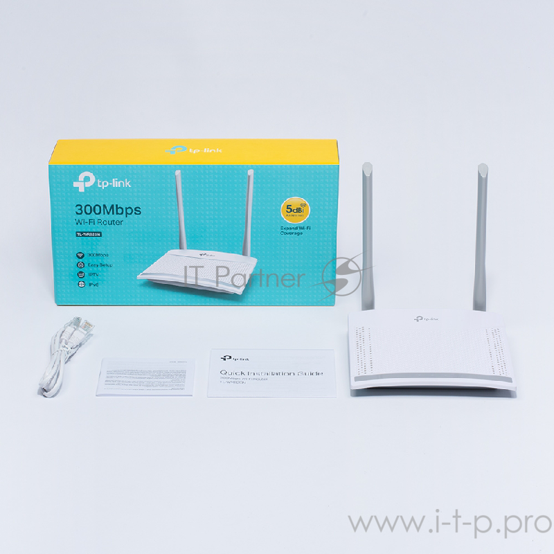 Роутер беспроводной TP-Link TL-WR820N N300 10/100BASE-TX белый