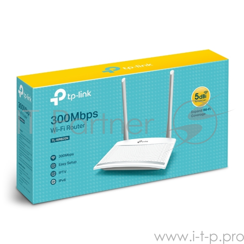 Роутер беспроводной TP-Link TL-WR820N N300 10/100BASE-TX белый