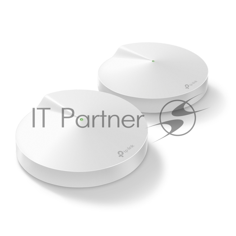 Роутер беспроводной TP-Link Deco M9 Plus (DECO M9 PLUS(2-PACK)) AC2200 10/100/1000BASE-TX белый (упак.:2шт)