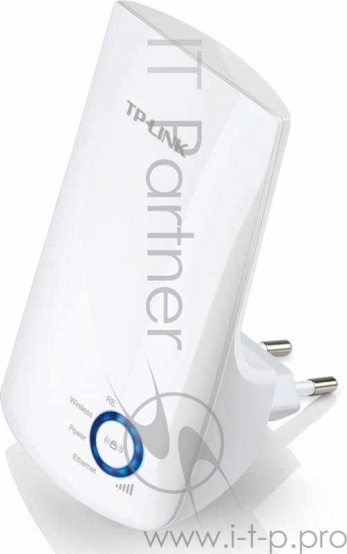 Адаптер TP-Link SOHO TL-WA850RE 300Mbps WiFi Range Extender/Entertainment Adapter, Atheros, 2T2R, 2.4GHz, 802.11n/g/b, Ranger Extender button, Range extender mode, with internal Antennas, support IGMP for IPTV поставляется без кабеля RJ-45