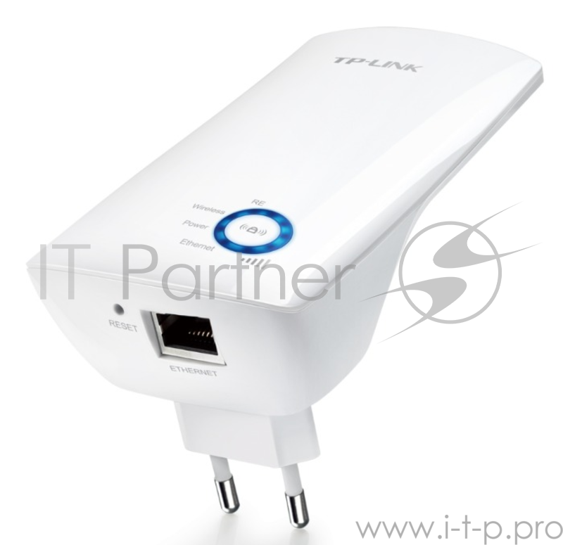 Адаптер TP-Link SOHO TL-WA850RE 300Mbps WiFi Range Extender/Entertainment Adapter, Atheros, 2T2R, 2.4GHz, 802.11n/g/b, Ranger Extender button, Range extender mode, with internal Antennas, support IGMP for IPTV поставляется без кабеля RJ-45