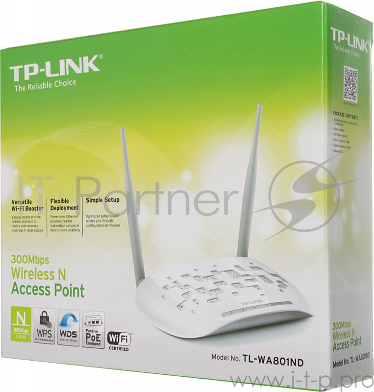 Точка доступа TP-Link SOHO TL-WA801ND 300M Wireless Access Point