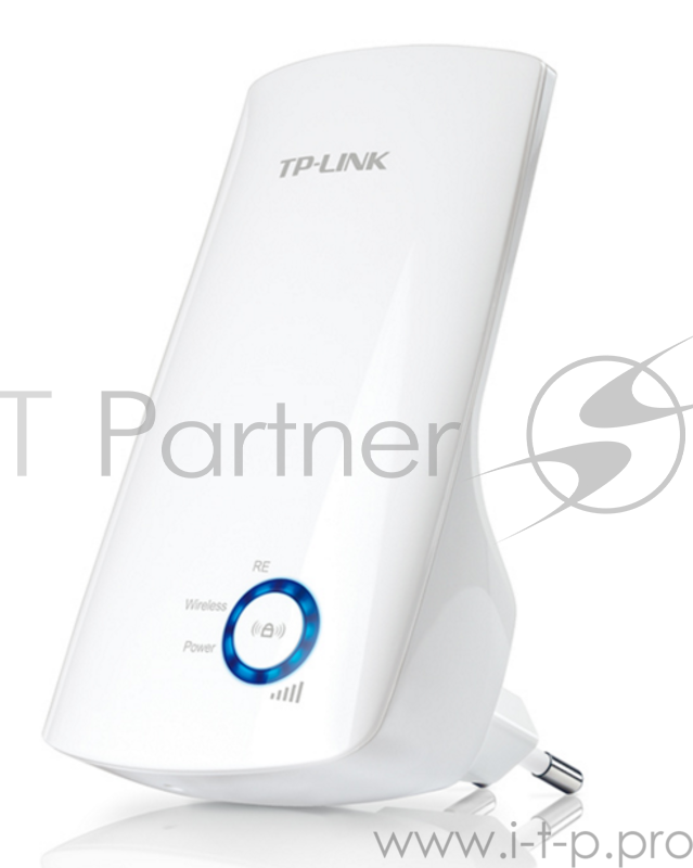 Сетевое оборудование TP-Link TL-WA854RE 300Mbps Wireless N Wall Plugged Range Extender, Atheros, 2T2R, 2.4GHz, 802.11n/g/b, Ranger Extender button, Range extender mode, with internal Antennas,without Ethernet Port