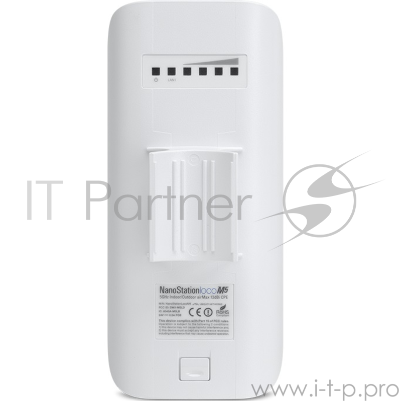 Сетевое оборудование UBIQUITI LocoM2(EU) Wi-Fi и AirMAX. 802.11g/n, интегрированная антенна 8 дБ (45°*45°),10/100 RJ45 Ethernet