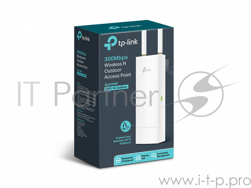 Беспроводная наружная точка доступа серии N TP-LINK SMB EAP110-Outdoor скорость до 300 Мбит/с
