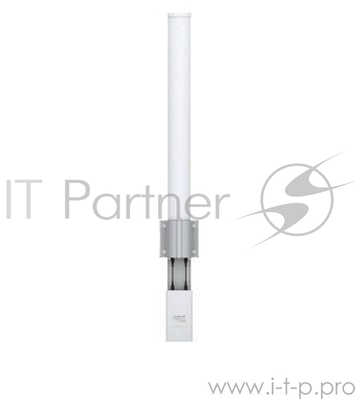 Сетевое оборудование UBIQUITI AMO-2G10 внешняя всенаправленная MIMO 2x2, 10 дБ, 2,35-2,55 ГГц, 360°x12°, 2* RP-SMA (волны вертикальные/горизонтальные)
