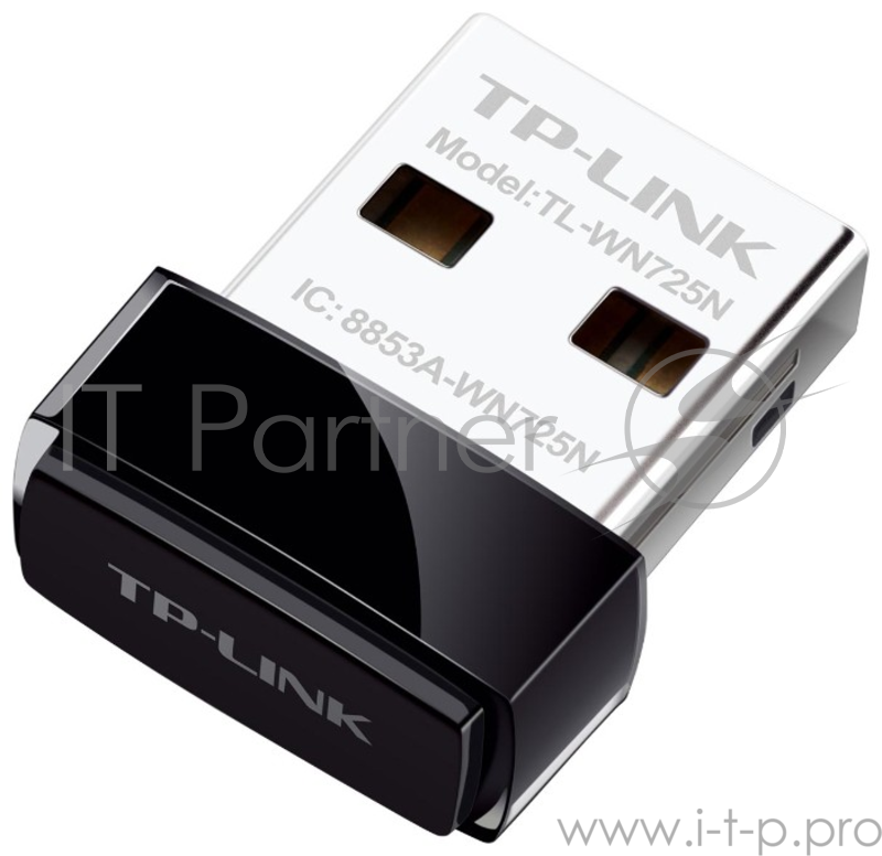 Сетевое оборудование TP-Link SOHO TL-WN725N Беспроводной USB Нано адаптер 150 Мбит/с стандарта N c кнопкой QSS(Realtec)