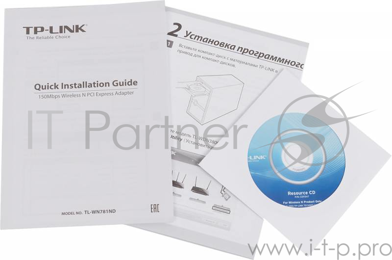 Сетевое оборудование TP-Link SOHO TL-WN781ND Беспроводной сетевой адаптер на шине PCI Express серии Lite N, до 150Мбит/с