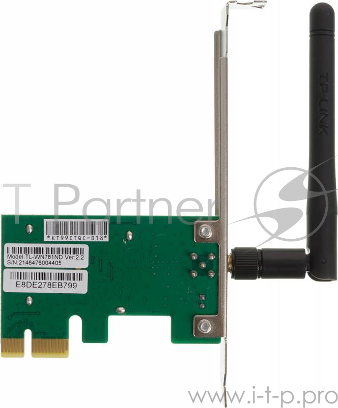 Сетевое оборудование TP-Link SOHO TL-WN781ND Беспроводной сетевой адаптер на шине PCI Express серии Lite N, до 150Мбит/с
