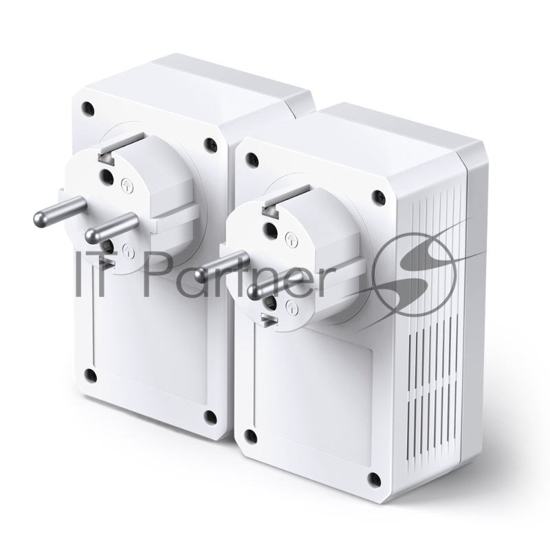 Сетевое оборудование TP-Link TL-PA4010PKIT AV600 Powerline Adapter with AC Pass Through Starter Kit, Ultra Compact Size, 500Mbps Powerline Datarate, 10/100Mbps Fast Ethernet, HomePlug AV, Green Powerline, Plug and Play