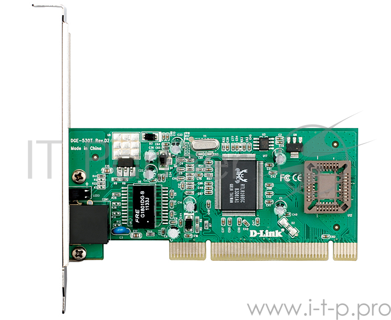 Сетевой адаптер D-Link DGE-530T/10/D2C Сетевой PCI-адаптер с 1 портом 10/100/1000Base-T (10шт. в коробке с одинм комплектом драйверов)