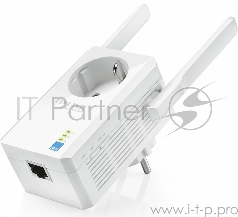 Сетевое оборудование TP-Link SOHO TL-WA860RE 300Mbps Wireless N Wall Plugged Range Extender with AC Passthrough, QCA(Atheros), 2T2R, 2.4GHz, 802.11b/g/n, 1 10/100Mbps LAN port, Range Extender button, Range Extender mode, suppo поставляется без кабел