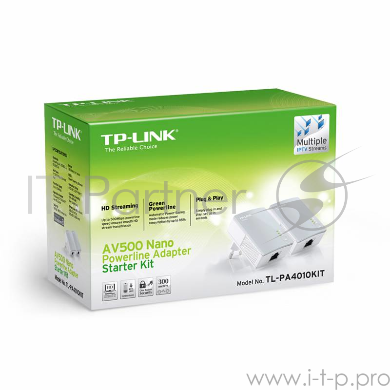 Сетевой адаптер HomePlug AV TP-Link TL-PA4010KIT RJ-45