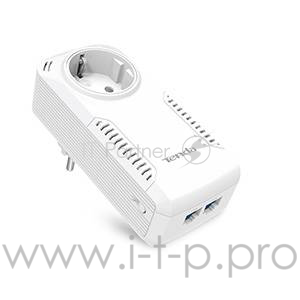 Адаптер PowerLine Tenda P1002P KIT 1000Mbps комплект адаптеров PowerLine c Wi-Fi, 2 LAN
