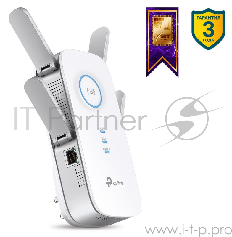 Повторитель беспроводного сигнала TP-Link SOHO RE650 Wi-Fi поставляется без кабеля RJ-45