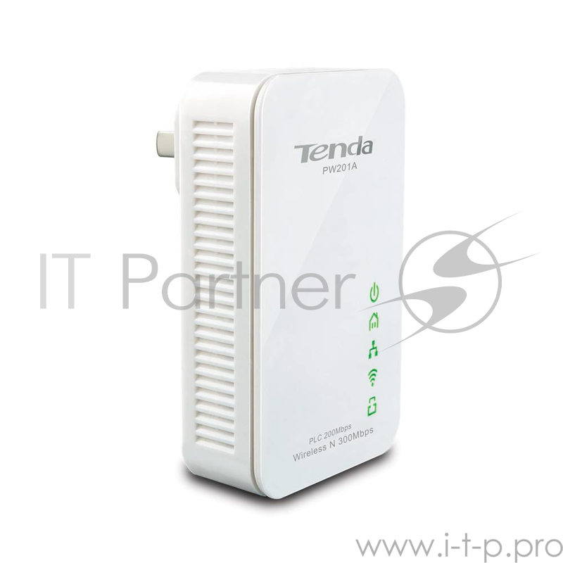 Адаптер Tenda PW201A Беспроводной PLC стандарта N300 с PLC 200Mbps