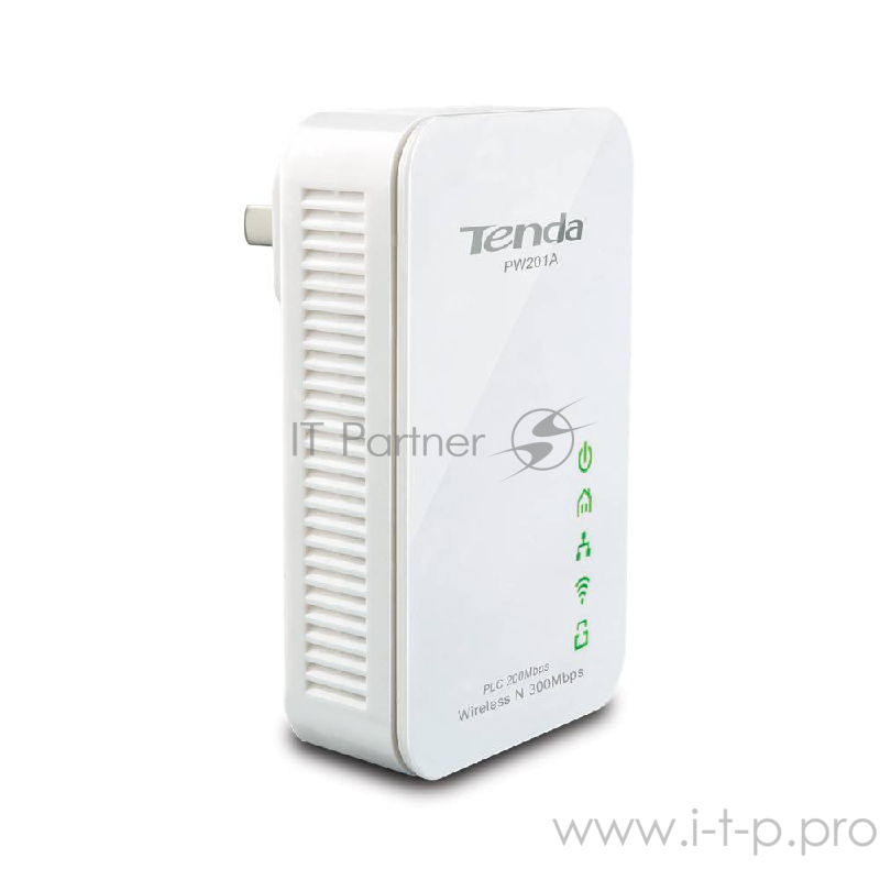Адаптер Tenda PW201A Беспроводной PLC стандарта N300 с PLC 200Mbps