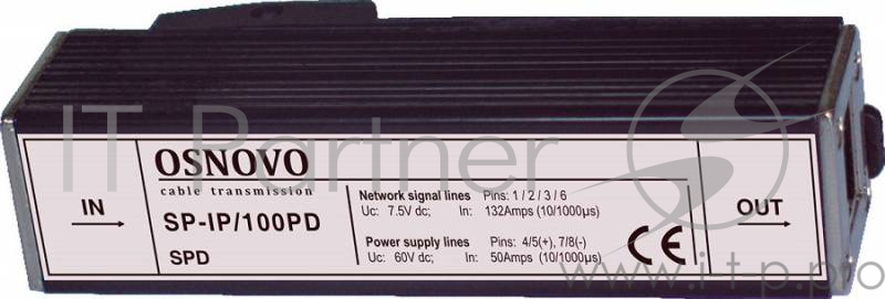 Грозозащита Osnovo SP-IP/100PD