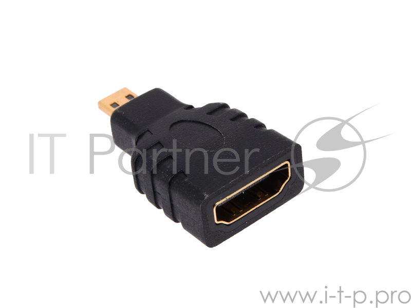 Переходник Gembird Переходник HDMI-microHDMI 19F/19M, золотые разъемы, пакет A-HDMI-FD