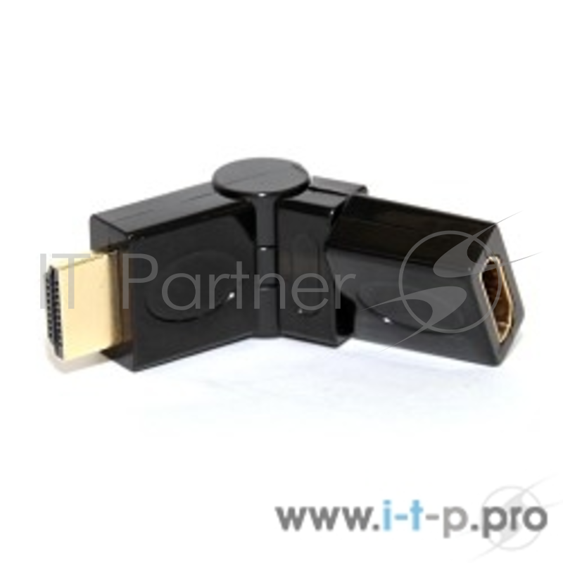 Переходник 5bites HH1004G Переходник HDMI M / HDMI F 1.4B, 360° поворотный, зол.разъемы