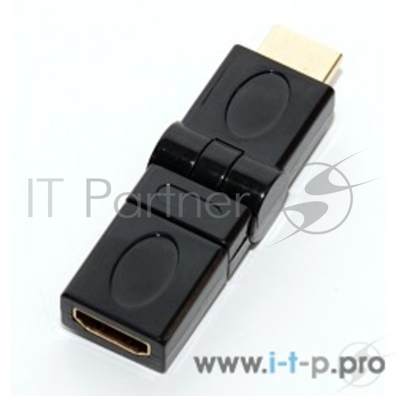 Переходник 5bites HH1004G Переходник HDMI M / HDMI F 1.4B, 360° поворотный, зол.разъемы