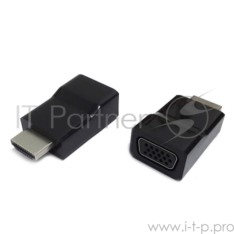 Переходник Gembird Переходник HDMI-VGA Cablexpert A-HDMI-VGA-001, 19M/15F