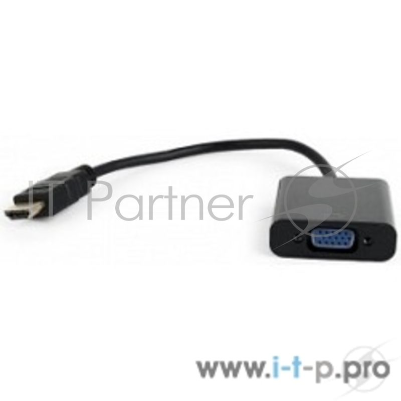 Переходник Gembird Переходник HDMI-VGA Cablexpert, 19M/15F, провод 15см (A-HDMI-VGA-04)