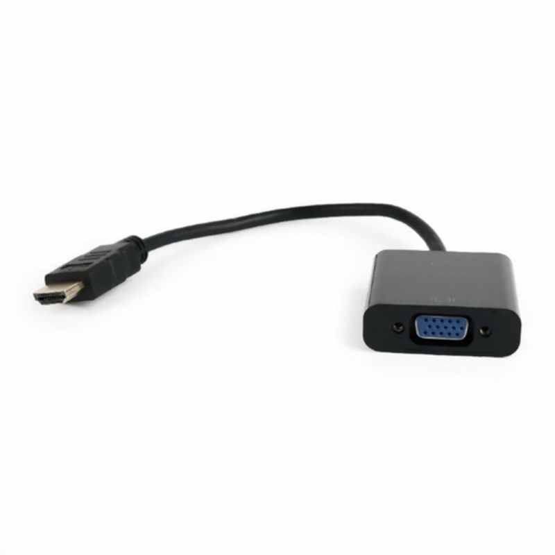 Переходник Gembird Переходник HDMI-VGA Cablexpert, 19M/15F, провод 15см (A-HDMI-VGA-04)