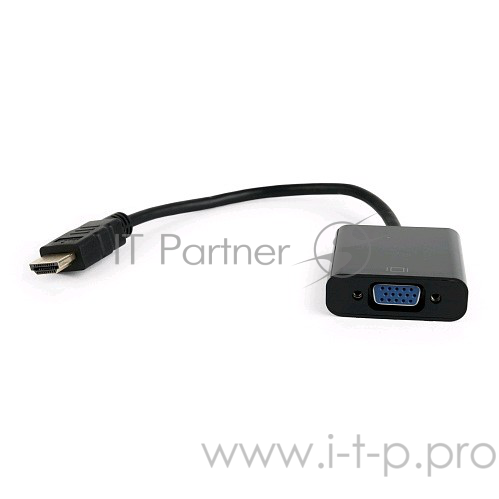Переходник Gembird Переходник HDMI-VGA Cablexpert, 19M/15F, провод 15см (A-HDMI-VGA-04)