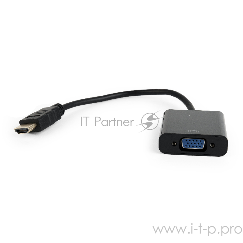Переходник Gembird Переходник HDMI-VGA Cablexpert, 19M/15F, провод 15см (A-HDMI-VGA-04)