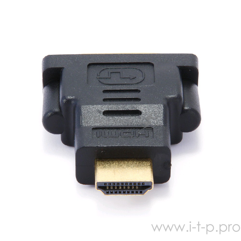 Переходник Gembird Переходник HDMI-DVI , 19M/25F, золотые разъемы, пакет(A-HDMI-DVI-3)