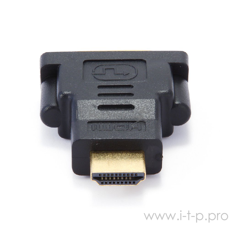 Переходник Gembird Переходник HDMI-DVI , 19M/25F, золотые разъемы, пакет(A-HDMI-DVI-3)